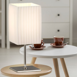 Praktische Tischlampe aus Metall chrom Globo BAILEY 24660