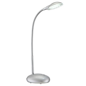 LED Tischleuchte in metallic-silber für Ihren Wohnraum