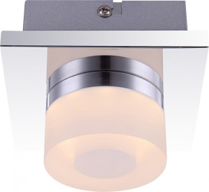Charmante LED Treppenhaus Wandleuchte aus Chrom