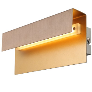 LED ALU Wandleuchte bronze, gold, Breite 25 cm TORONTO