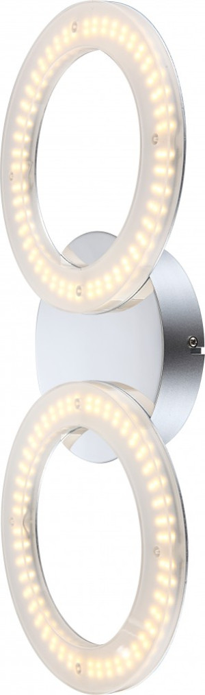 Elegante 20W LED Wand Leuchte Lampe aus chrom Acryl opal