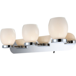 Moderne LED Beleuchtung aus Chrom und Glas DANO