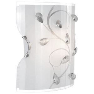 Elegante Wandlampe in nickel-matt - Globo BURGUNDY 40404W