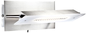 LED Metall Wandstrahler, schwenkbar, Länge 19 cm RETTANGOLO