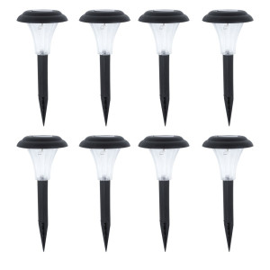 8er Set LED Solar Steckleuchten für den Außenbereich