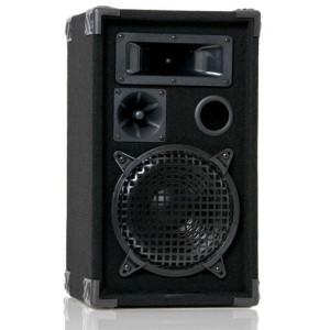 300 Watt PA Lautsprecherbox, 3-Wege, 20 cm Bass, schwarz