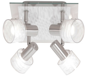 Elegante LED Deckenleuchte mit beweglichen Strahlern
