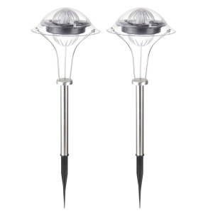2er Set Solarlampen mit Farbwechsler