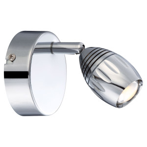 LED Wandlampe, Chrom , Strahler schwenkbar, MORELIA