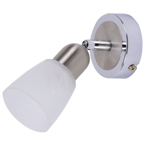 Wandlampe aus Metall und Glas, beweglicher Spot, SOFIA