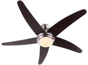 Deckenventilator, Fernbedienung, Glas, 132 cm, FABIOLA
