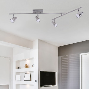 Elegante LED Deckenleuchte mit beweglichen Strahlern