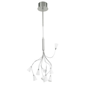 Hängelampe aus Nickel matt und Glas für Ihren Wohnraum