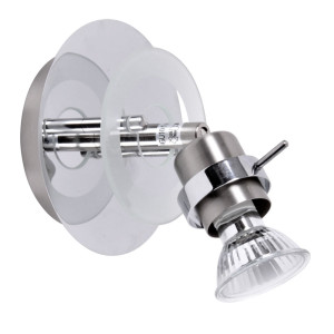 Design Wandlampe aus Metall und Glas RINGO