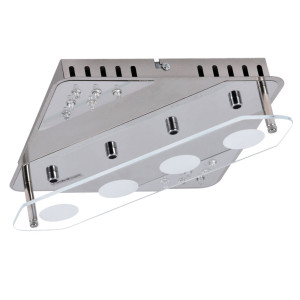 Design Deckenlampe aus Metall und Glas SARRO