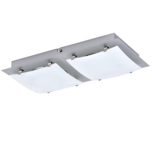 Wand- und Deckenlampe aus Metall und Glas