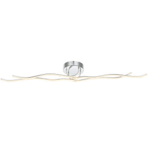 Design LED Deckenleuchte aus Chrom in edlem Design