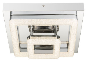 Elegante LED Deckenleuchte mit klaren Acrylkristallen RETA