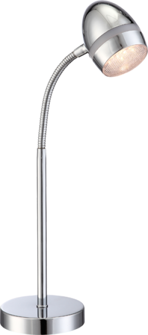 LED Tischleuchte, flexibler Lampenarm, Höhe 43 cm, MANJOLA