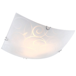 Deckenlampe, Glas satiniert, L 40 cm,  MAVERICK