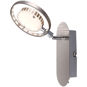 LED Design Wandleuchte mit satiniertem Glasring, KATHARINA