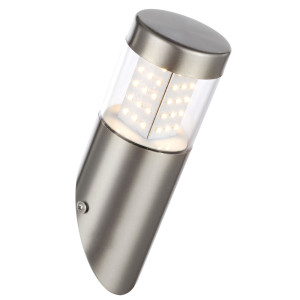 LED Wandleuchte, Fackel, Edelstahl, H 21., cm, DEVIAN