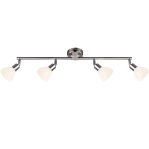 LED Deckenstrahler, chrom, Spots schwenkbar, L 60,5 cm,  AVALANCHE