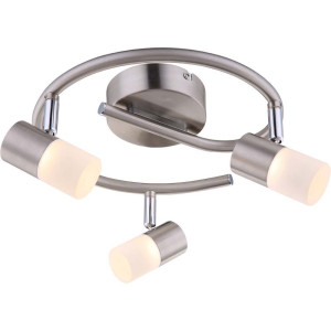 Attraktive 15W LED Flur Deckenleuchte aus Nickel matt CHILE