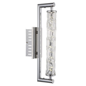 LED Wandleuchte, Chrom , 37 cm, SALMO