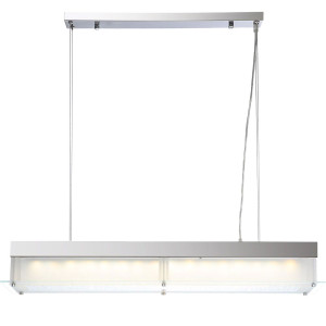 48W LED Hängeleuchte aus Chrom mit Fernbedienung SOKRATES