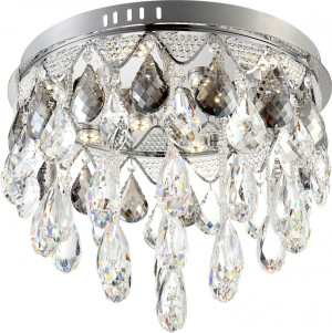 LED Deckenlampe aus Aluminium gebürstet chrom Globo TOULOUSE