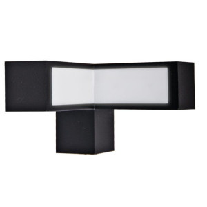 LED Edelstahl Wandlampe, schwarz Breite 15 cm, ASHTON