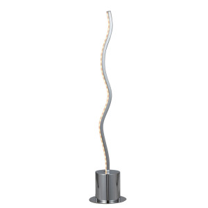 Elegante LED Stehleuchte aus Chrom für den Wohnraum