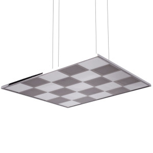 LED Hängeleuchte, Chrom, weiß, L 33 cm, NEW HAVEN