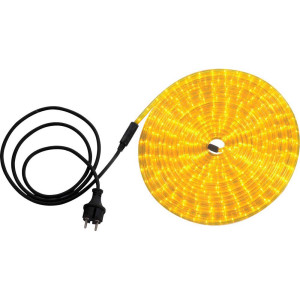 LED Lichterschlauch, gelb, 1,5 m Zuleitung, Stecker, Außen
