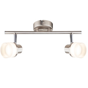 LED Deckenleuchte, Spots verstellbar, Chrom, L 31,5 cm