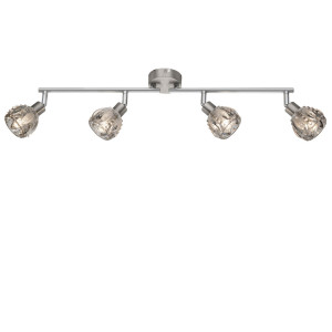 LED Deckenlampe, Kristallglas, Spots beweglich L 60 cm, ALOHA