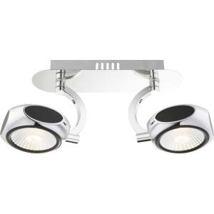 Adretter 12W LED Chalet Strahler aus Chrom Glas klar