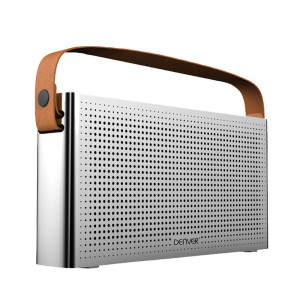 Bluetooth Lautsprecher im Radio Design mit Ledergriff