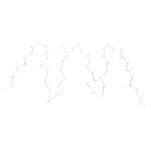 Lichterkette, Kugeln, weiß, 50x LED, Länge 520 cm, VENUTO