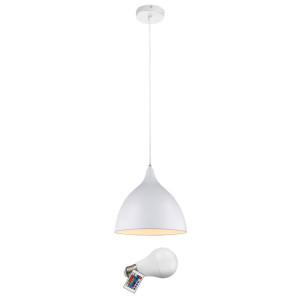 Elegante RGB LED Pendelleuchte aus Metall