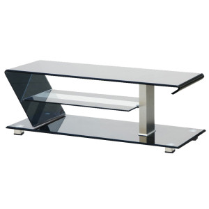 Design TV Regal aus schwarzem Sicherheitsglas SALVATOR