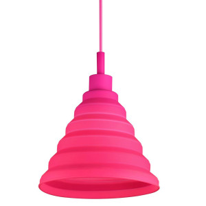 Hochwertige Design Pendellampe in pink mit E27-Fassung