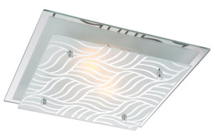 RGB LED Deckenleuchte aus Metall und Glas MARIE