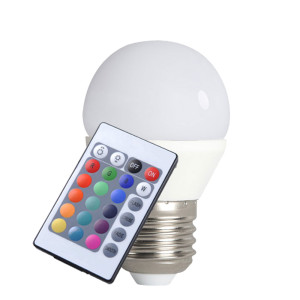 Hochwertiges E27 RGB-LED Leuchtmittel mit Fernbedienung