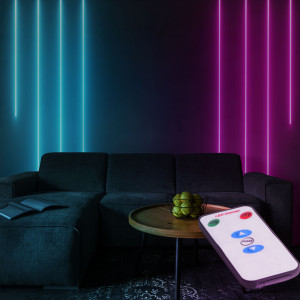 LED-Stripe, Lichtband, Fernbedienung, 90 LEDs, Länge 300 cm