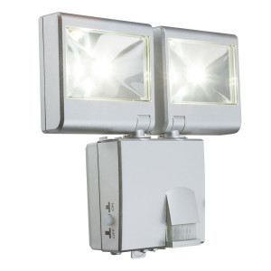 LED Außenleuchte, Bewegungsmelder, verstellbar, weiß