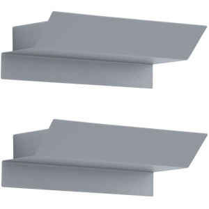 2er Set LED Wandlampen, Stahl verzinkt, Länge 21 cm, RUSTEGA