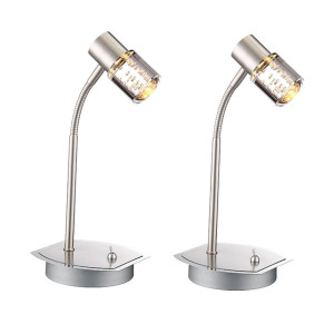 Zwei LED Tischleuchten mit flexiblem Arm DAYE