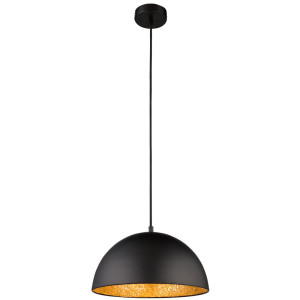 Elegante Hängeleuchte in Gold-Schwarz für den Wohnraum